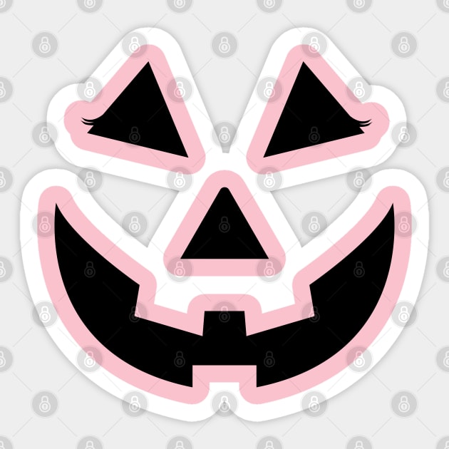 halloween græskar Sticker by bratshirt